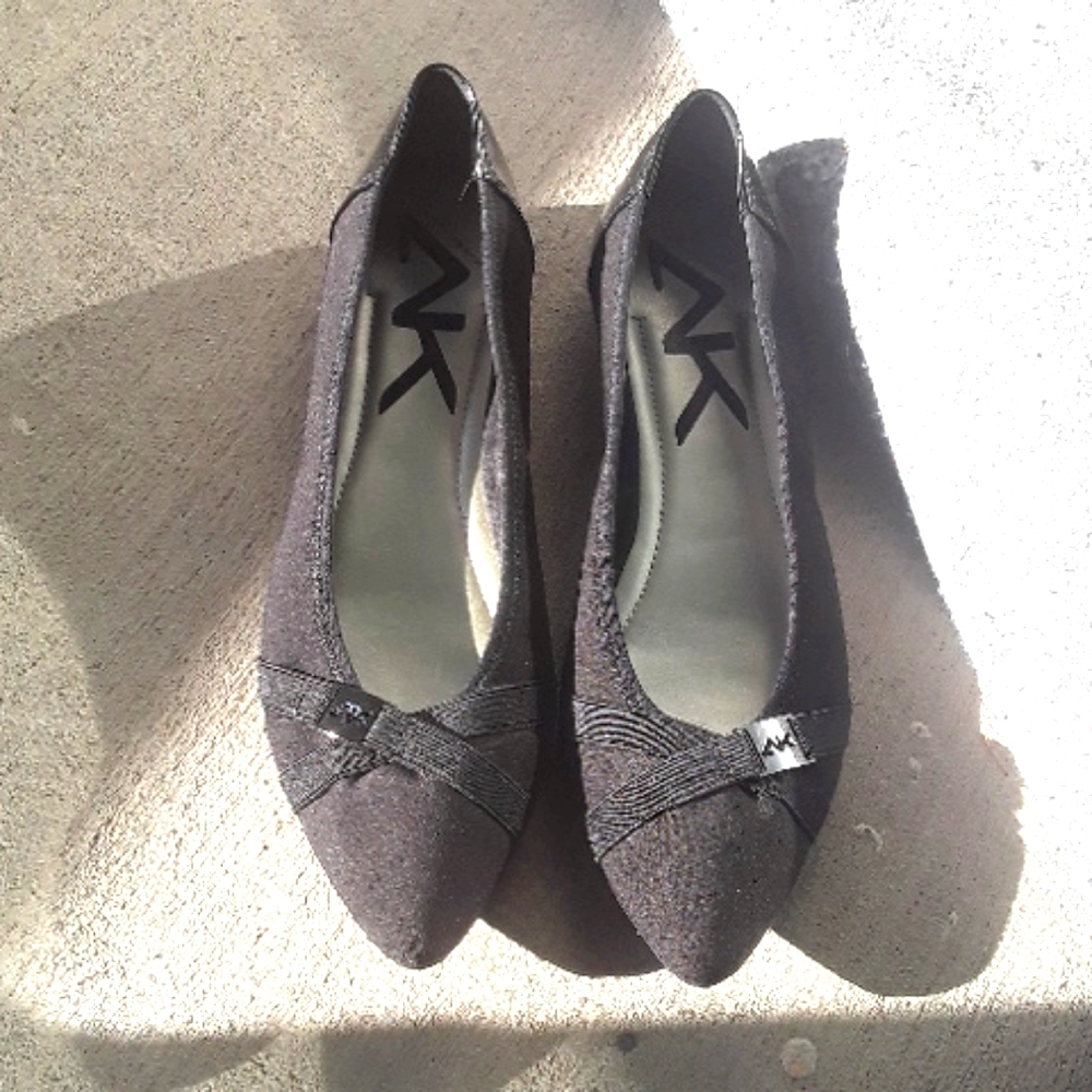 Anne klein sport black ballet flats 8.5